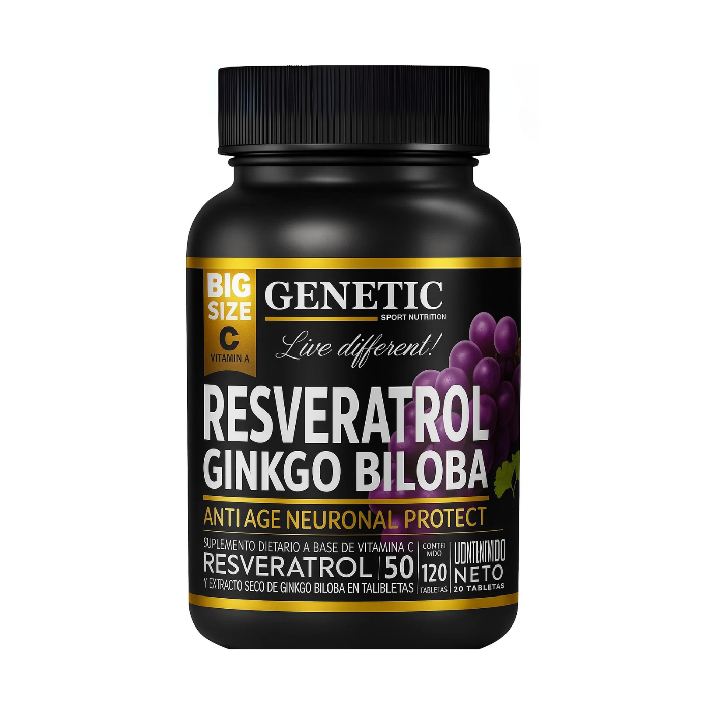 RESVERATROL 120 Cápsulas | Rinde 2 meses