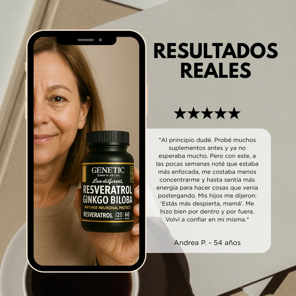 RESVERATROL 120 Cápsulas | Rinde 2 meses